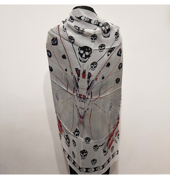 Шаль • Alexander McQueen • Белый