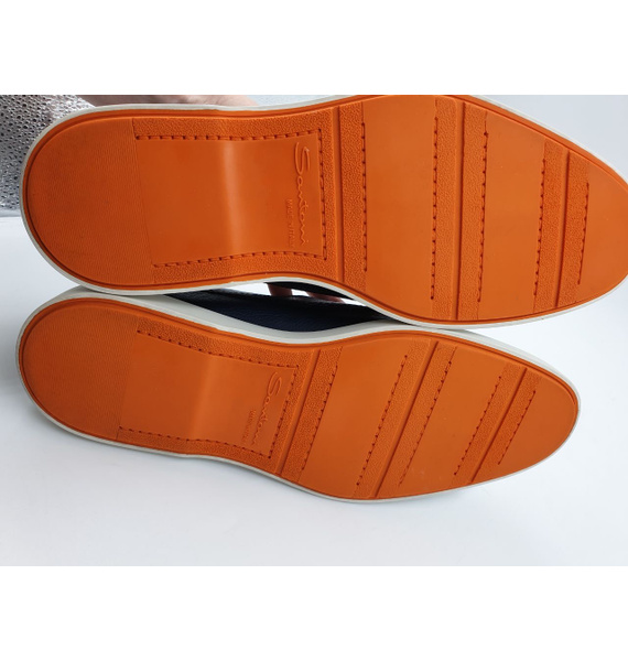 Мокасины • Santoni • Темно-синий