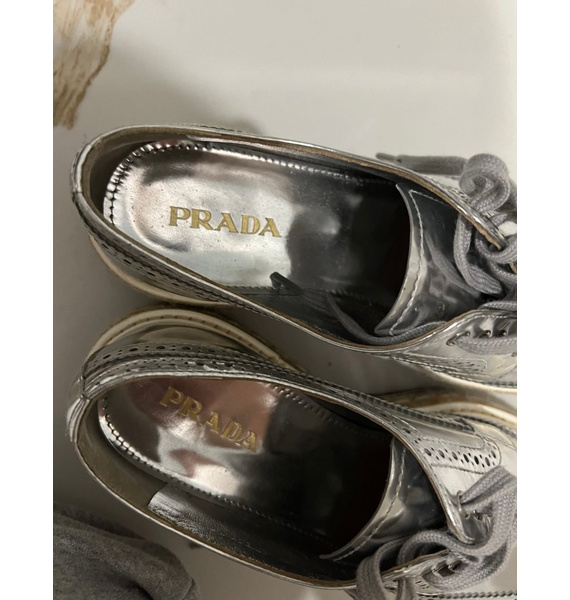 Оксфорды • Prada • Серебряный