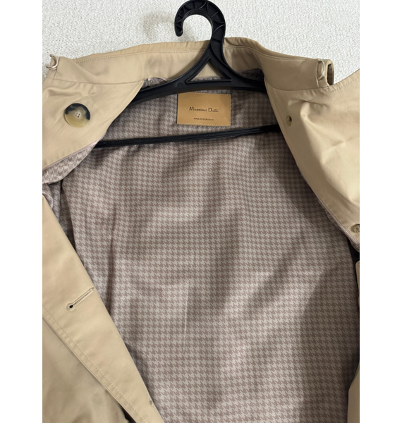 Тренч • Massimo Dutti • Бежевый