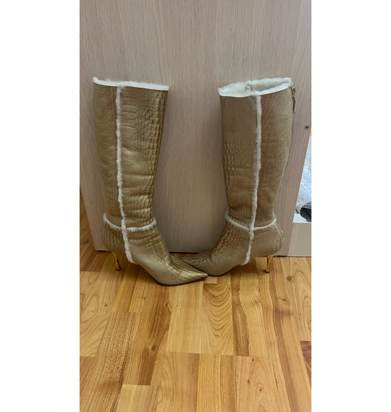 Сапоги • Casadei • Золотой