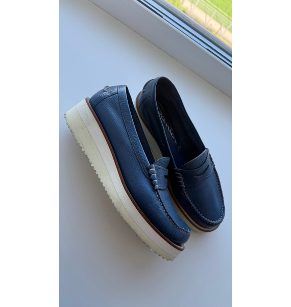 Лоферы • Santoni • Синий