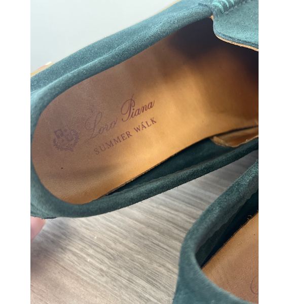 Лоферы • Loro Piana • Зеленый