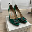 Туфли • Manolo Blahnik • Зеленый