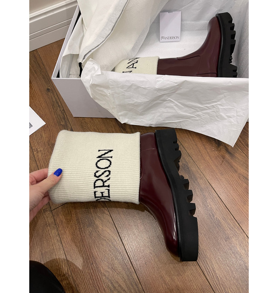 Сапоги • JW Anderson • Бордовый