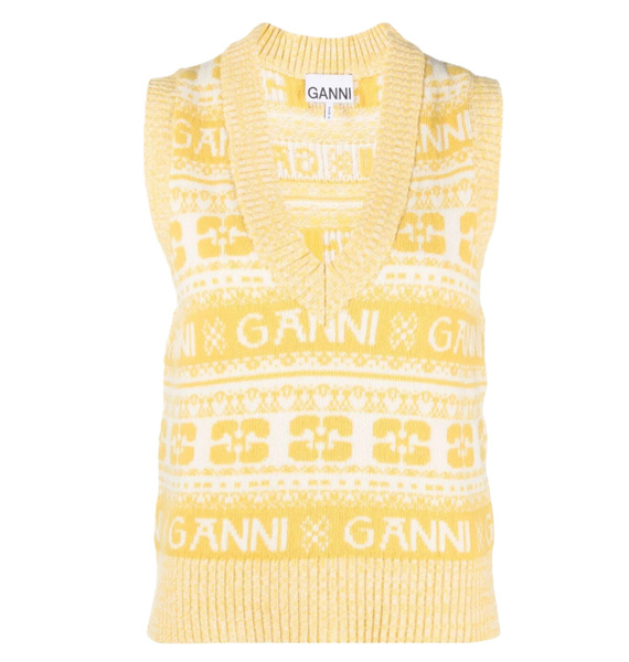 Жилет • GANNI • Желтый
