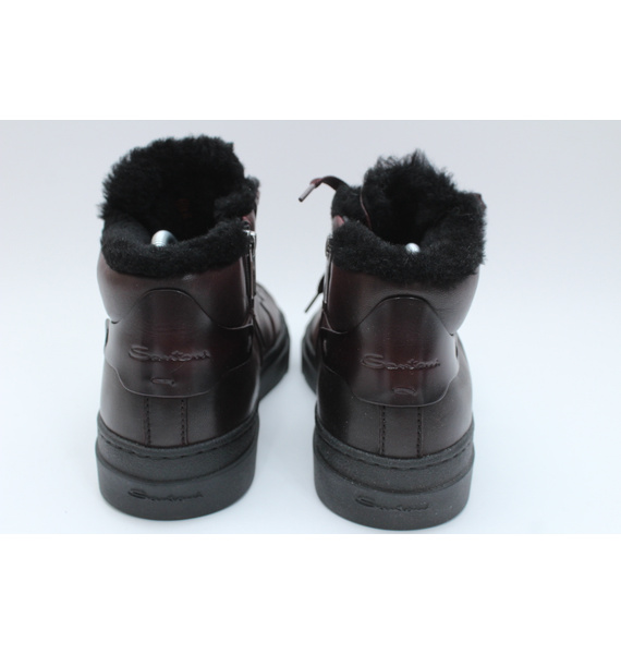 Кроссовки • Santoni • Бордовый