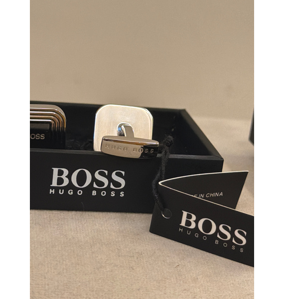 Запонки • Boss Hugo Boss • Серебряный
