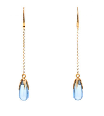 Серьги с топазом