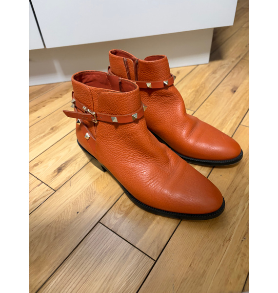 Ботинки • Valentino • Оранжевый