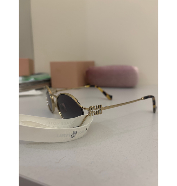 Очки • Miu Miu Eyewear • Золотой