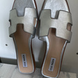 Шлепанцы • Steve Madden • Серебряный