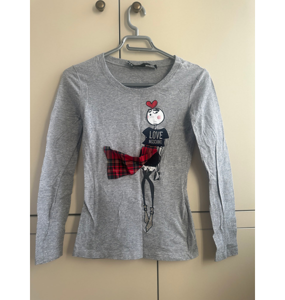 Лонгслив • Love Moschino • Серый