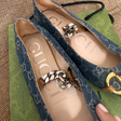 Балетки • Gucci • Голубой