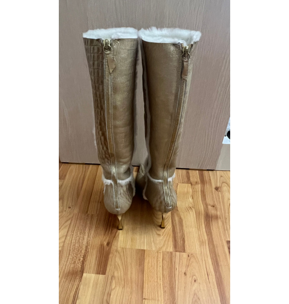 Сапоги • Casadei • Золотой