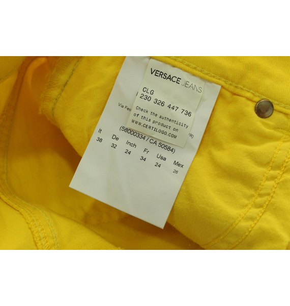 Джинсы • Versace • Желтый