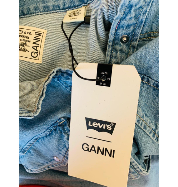Платье • GANNI • Голубой