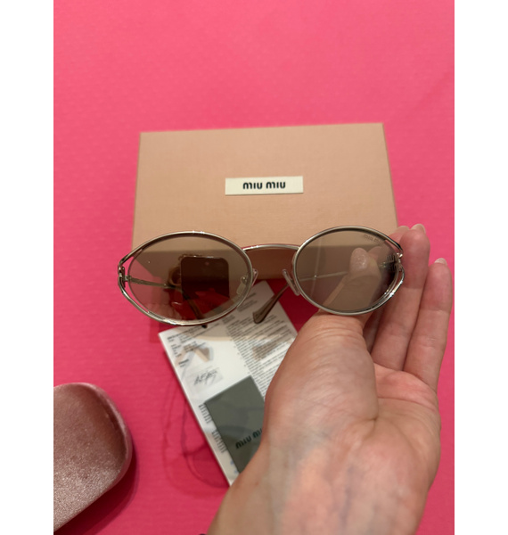 Очки • Miu Miu Eyewear • Серебряный