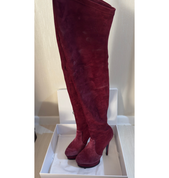 Сапоги • Casadei • Бордовый