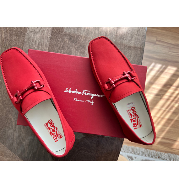 Мокасины • Ferragamo • Красный