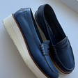 Лоферы • Santoni • Синий