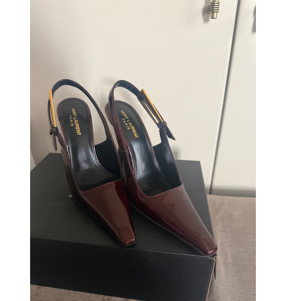 Туфли • Saint Laurent • Бордовый