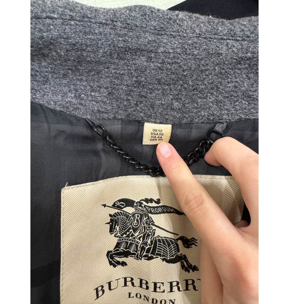 Пальто • Burberry • Серый