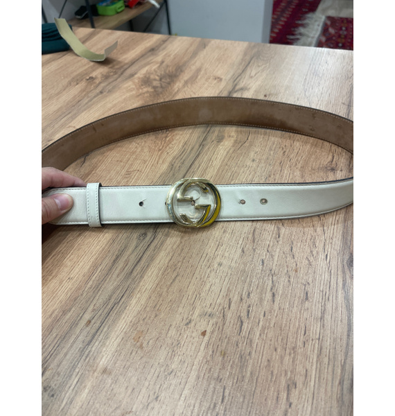 Ремень • Gucci • Бежевый