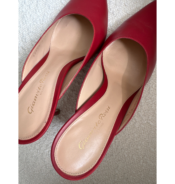 Мюли • Gianvito Rossi • Бордовый