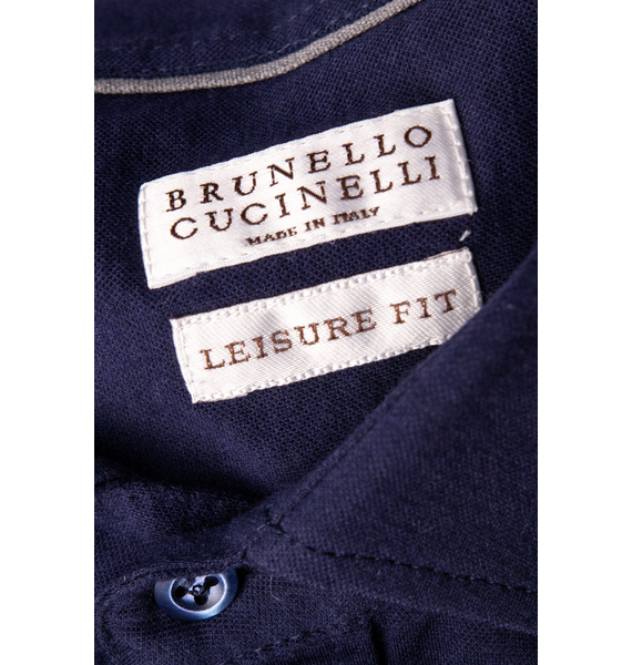 Рубашка • Brunello Cucinelli • Темно-синий