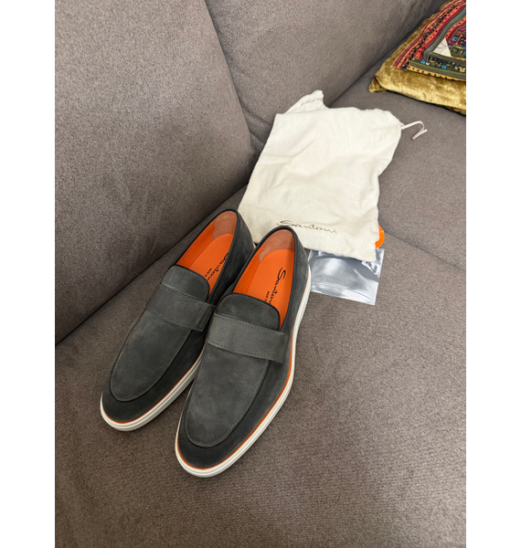 Лоферы • Santoni • Серый