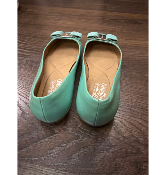 Балетки • Salvatore Ferragamo • Бирюзовый