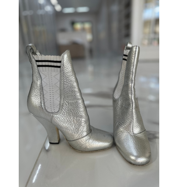 Ботильоны • Fendi • Серебряный
