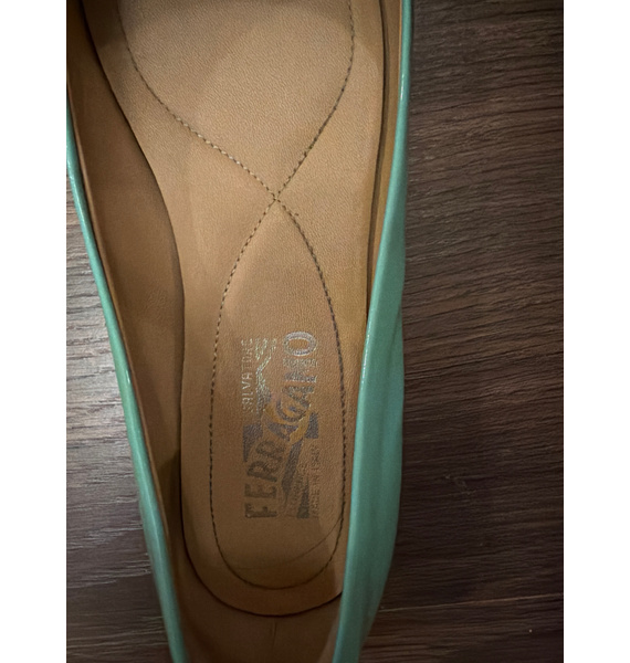 Балетки • Salvatore Ferragamo • Бирюзовый