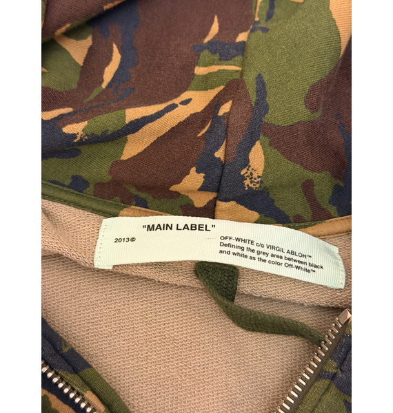 Худи • Off-White • Зеленый
