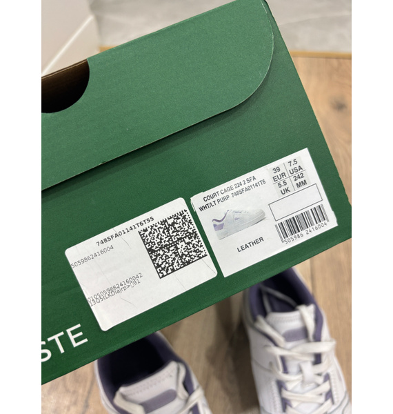 Кроссовки • Lacoste • Белый