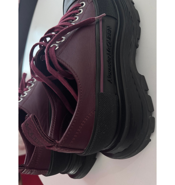 Кеды • Alexander McQueen • Бордовый