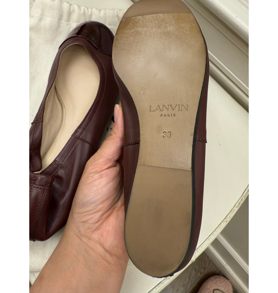 Балетки • Lanvin • Бордовый