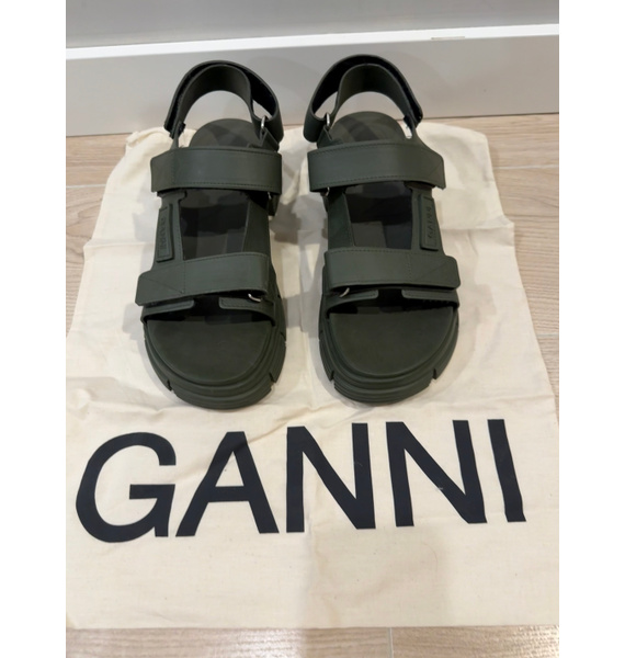 Сандалии • GANNI • Зеленый