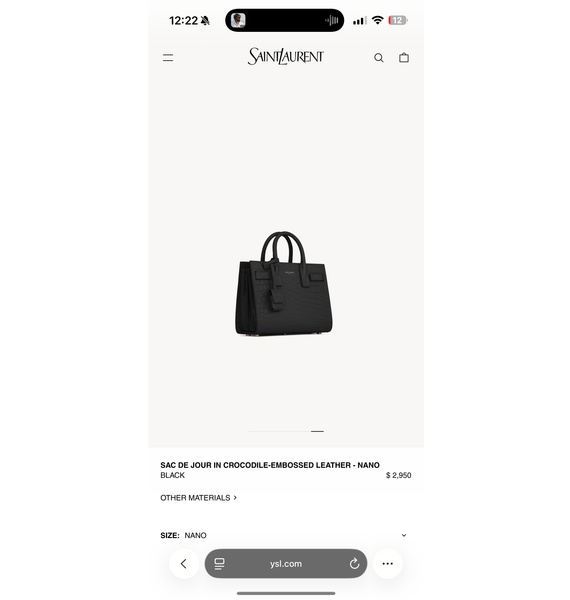 Сумка • Saint Laurent • Черный