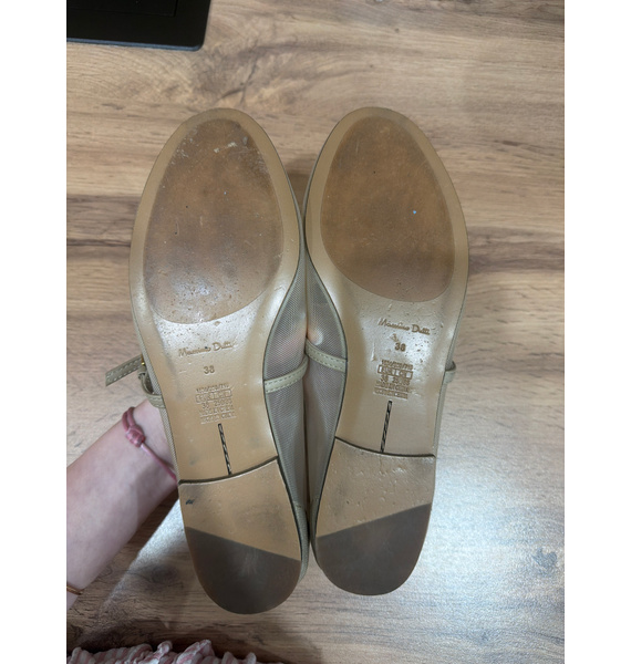 Балетки • Massimo Dutti • Бежевый