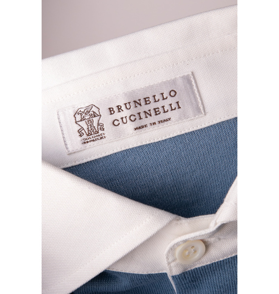 Поло • Brunello Cucinelli • Голубой