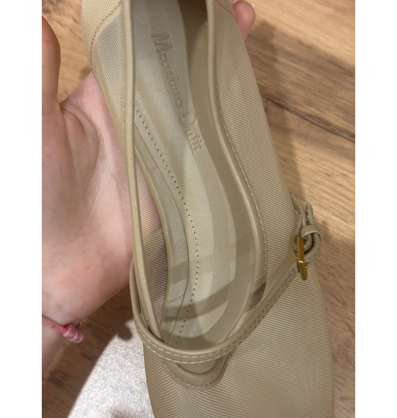 Балетки • Massimo Dutti • Бежевый