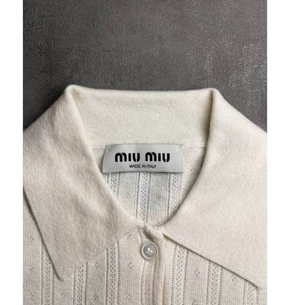 Поло • Miu Miu • Бежевый