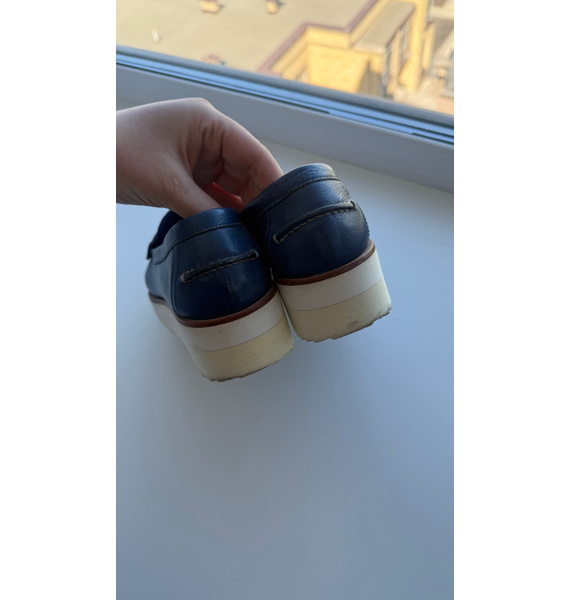 Лоферы • Santoni • Синий