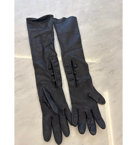 Перчатки • Alexander McQueen • Черный