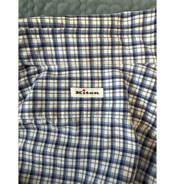 Рубашка • Kiton • Синий