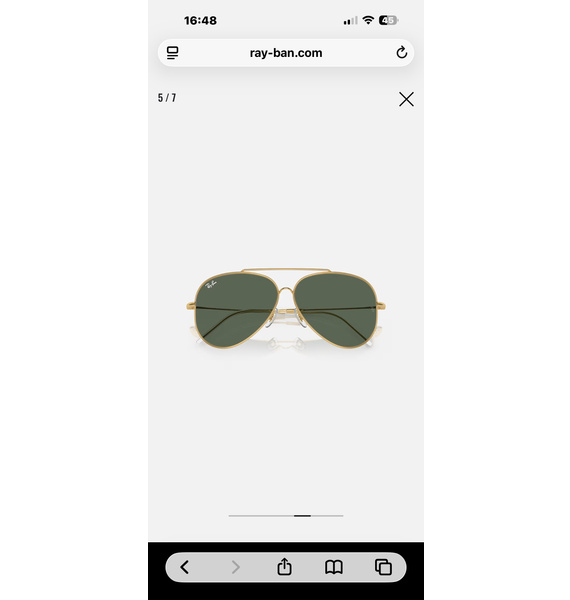 Очки • Ray-Ban • Золотой