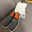 Лоферы • Santoni • Серый