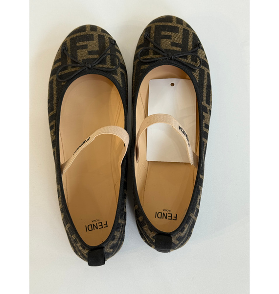 Балетки • Fendi • Коричневый